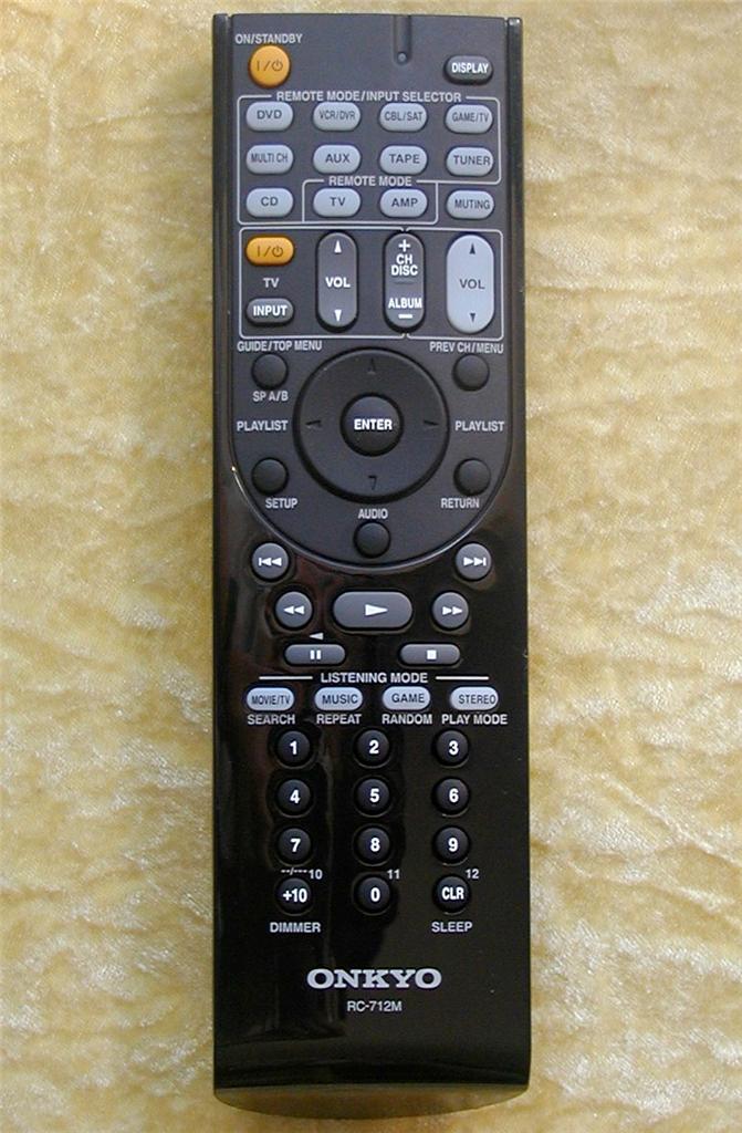 Onkyo Remote Control RC 712M TX SA606X AV Receiver eBay