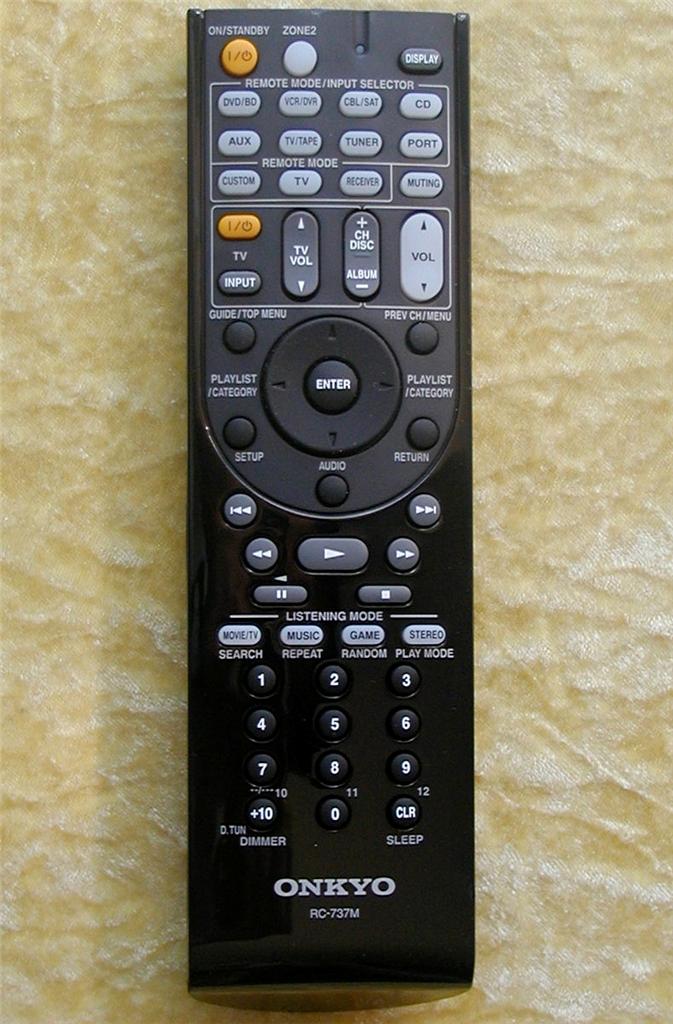 ONKYO REMOTE CONTROL RC737M HTR670 TXSR507 TXSR507S TXSR577 eBay