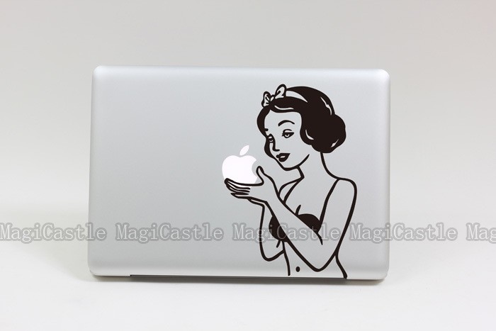 snow white apple macbook. Snow White Apple Laptop Macbook sticker art skin decal | eBay