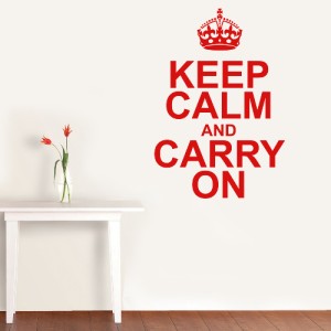有关以下物品的详细资料: keep calm and carry on - wall decal art