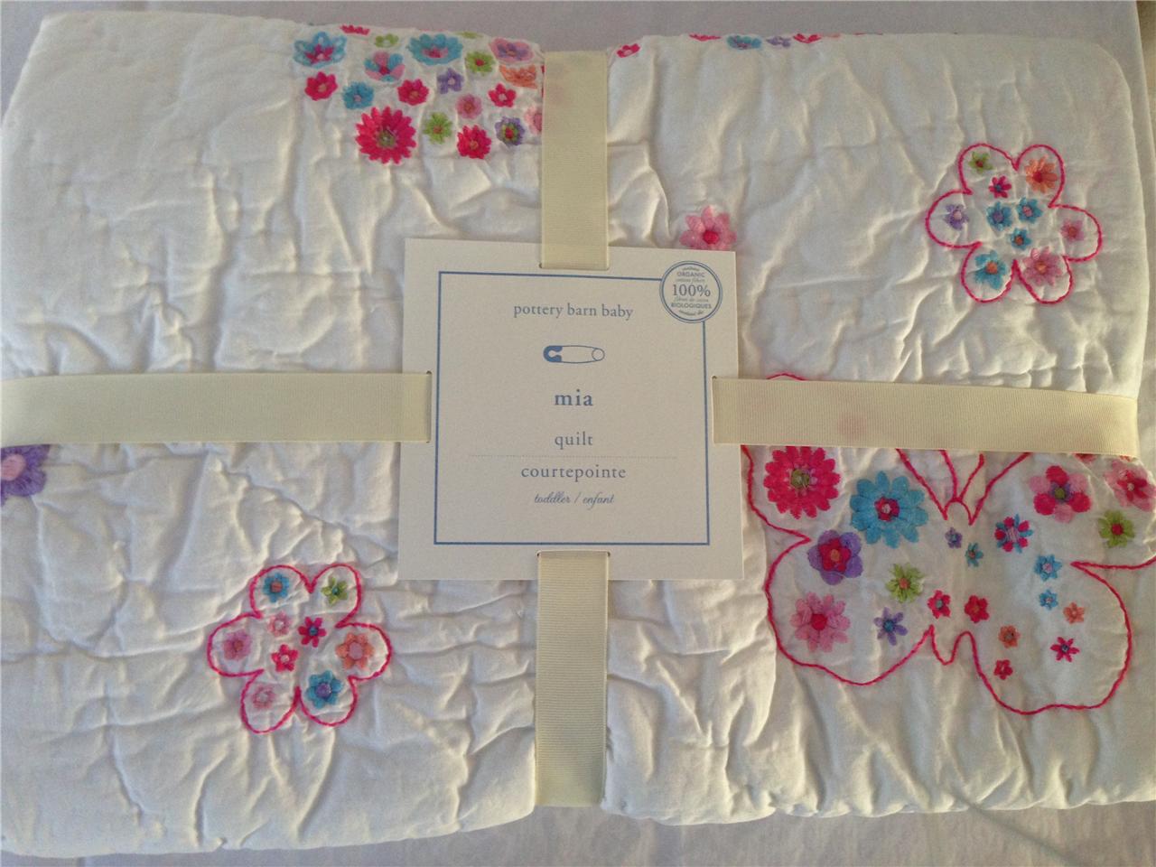 Pottery Barn Kids MIA Baby Toddler Crib Butterfly Quilt eBay