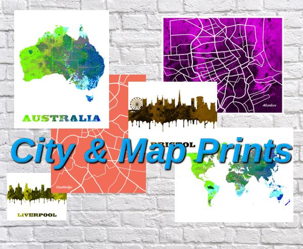 City And Map Prints