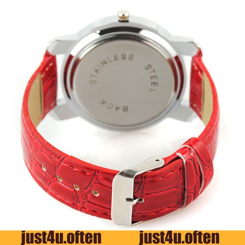 Nice Italy Womens Diva-S Stainless Watch - White Leather Strap - White