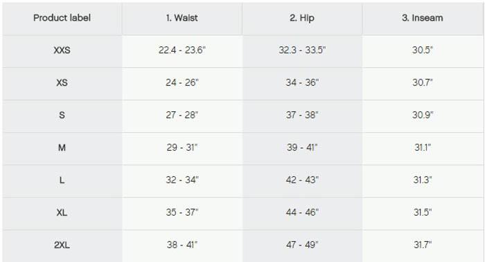 Reebok Women s Leggings Size Chartway International Society of