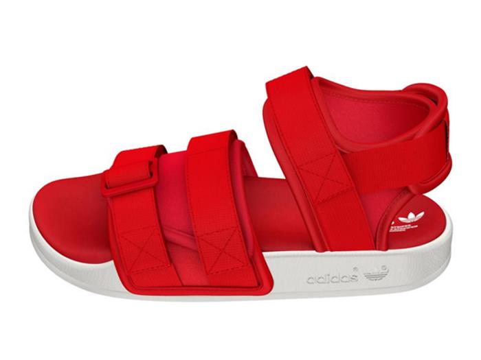 Adidas Originals Womens Adilette Sandals S75380 Red Sizes 5,6,7,8 Uk Stock | eBay