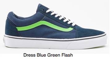 vans old skool dress blue green flash vans old skool dress blue green flash