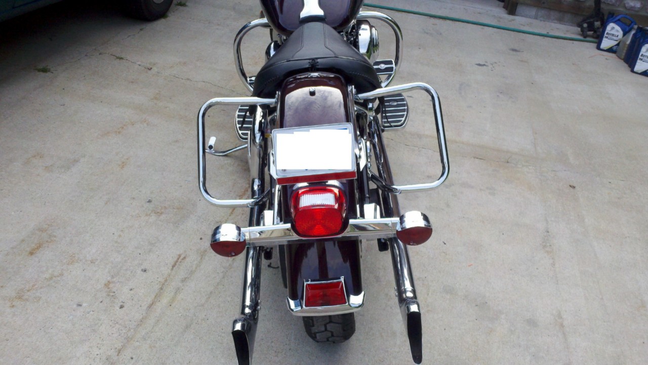 *NEW* Harley Davidson Softail Rear Saddle Bag Guards eBay