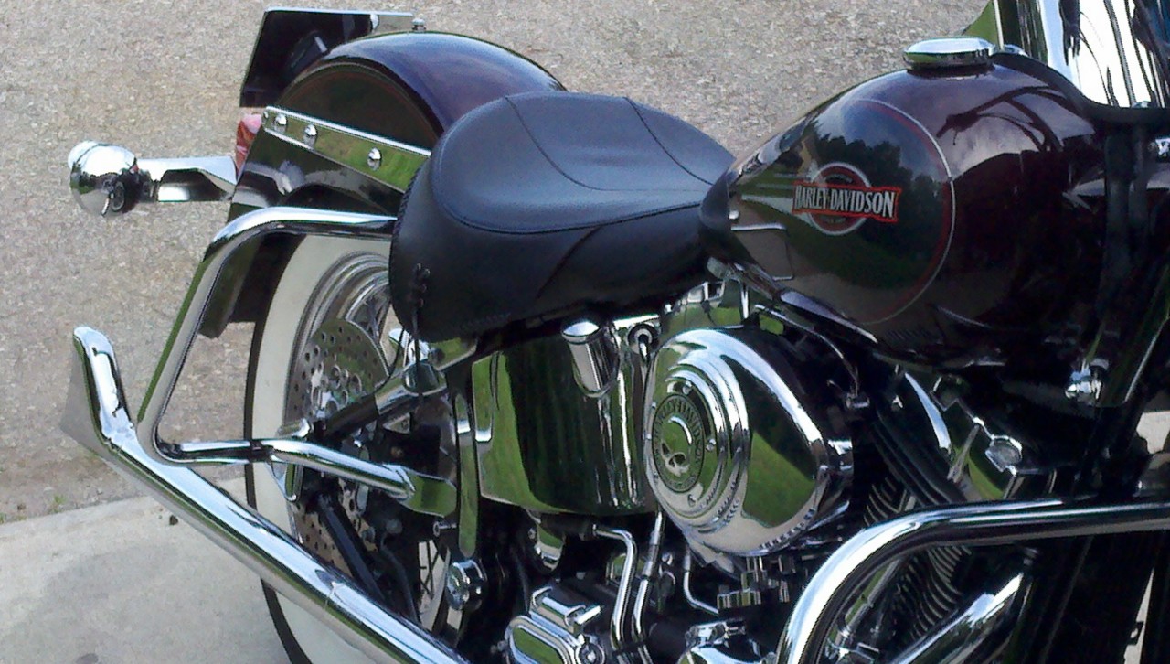 *NEW* Harley Davidson Softail Rear Saddle Bag Guards eBay