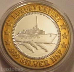 Luxury Cruise Line Dolphin Logo Silver Strike L