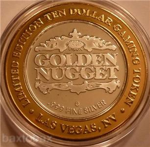 golden nugget silver strike "gn" inaugural logo wreath las vegas