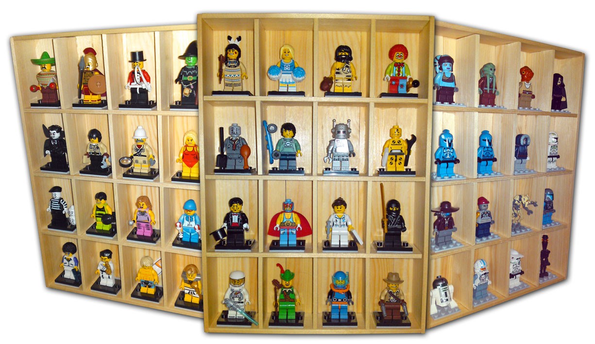lego minifigure 16 display case