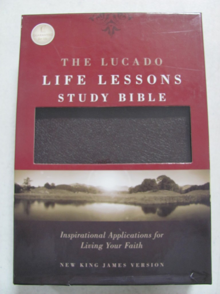 NKJV; LIFE LESSONS STUDY BIBLE: MAX LUCADO; LEATH; NEW! | eBay
