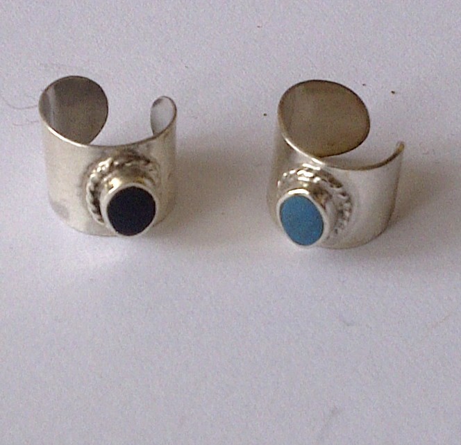 KISSYS SHEVA CUTE MIXED PAIRS DESIGN EAR CUFF SOLID SILVER.925 EARCUFFS EAR CUFF