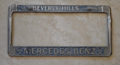 Mercedes benz of beverly hills license plate frame #7