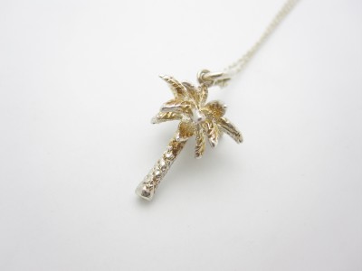 tiffany palm sterling pendant italy necklace tree silver