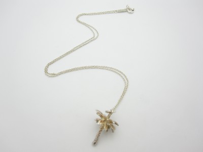 tiffany palm sterling pendant italy necklace tree silver