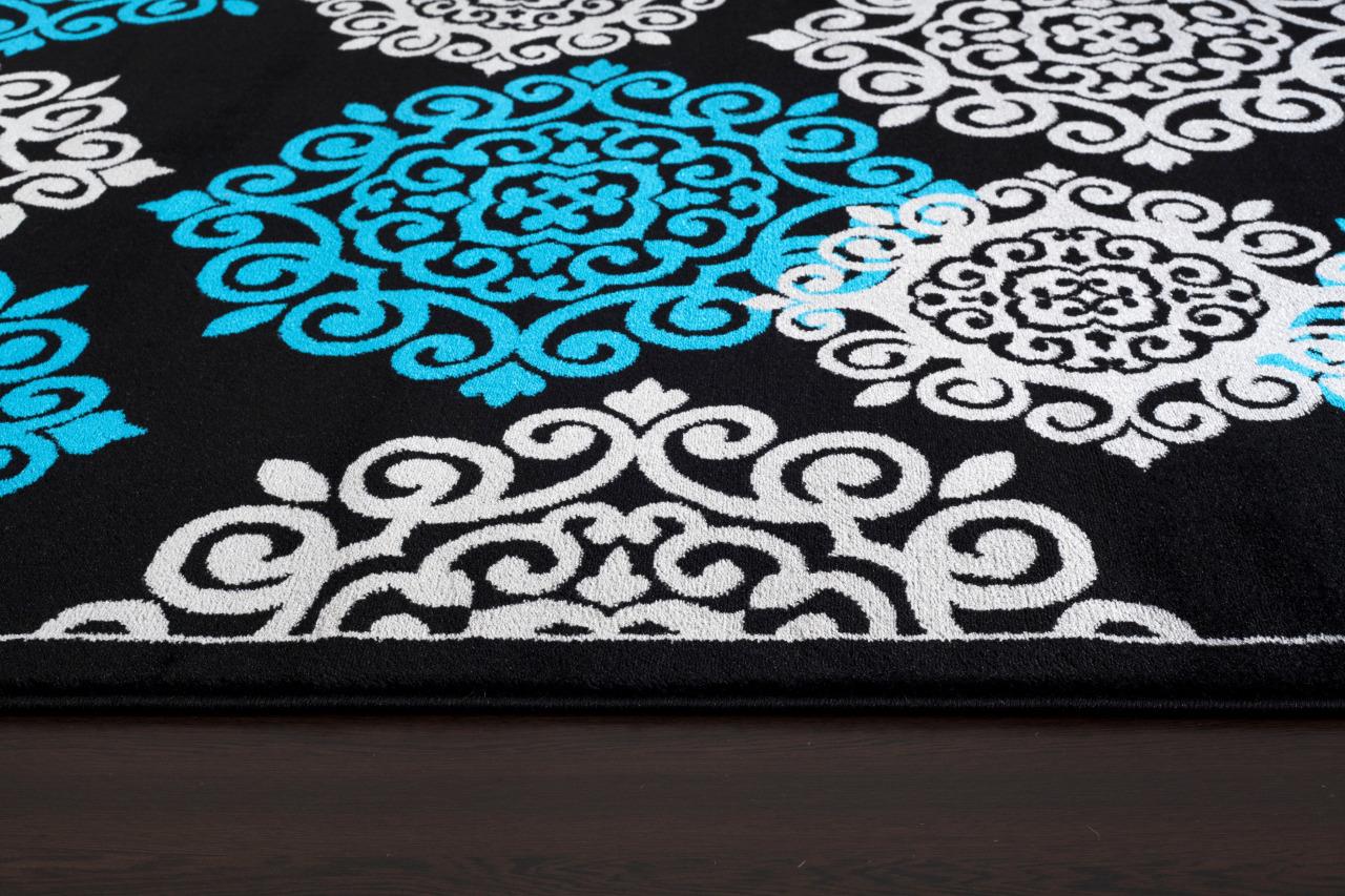 Original item: Turquoise Contemporary Area Rug 5x7 Modern Carpet