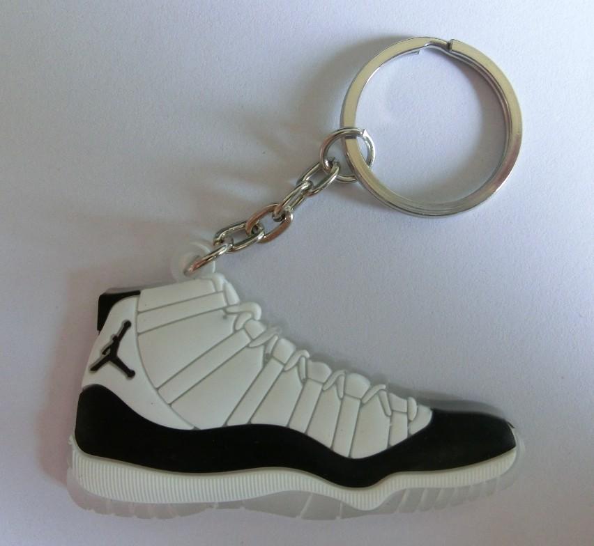 New Air Jordan IV AJ11 Retro Sneaker White KeyChain eBay