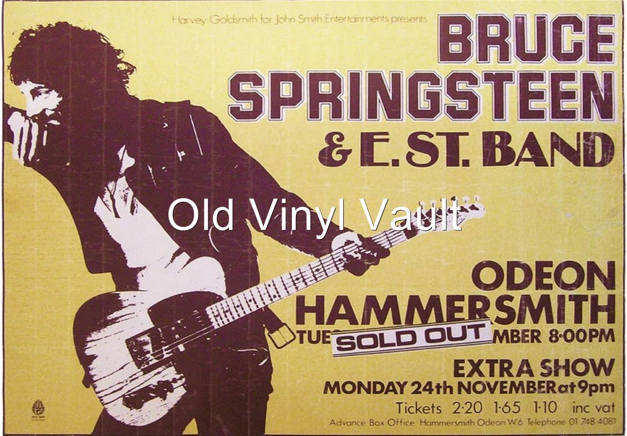Bruce SpringsteenHammersmith Odeon UK 1975 concert poster eBay