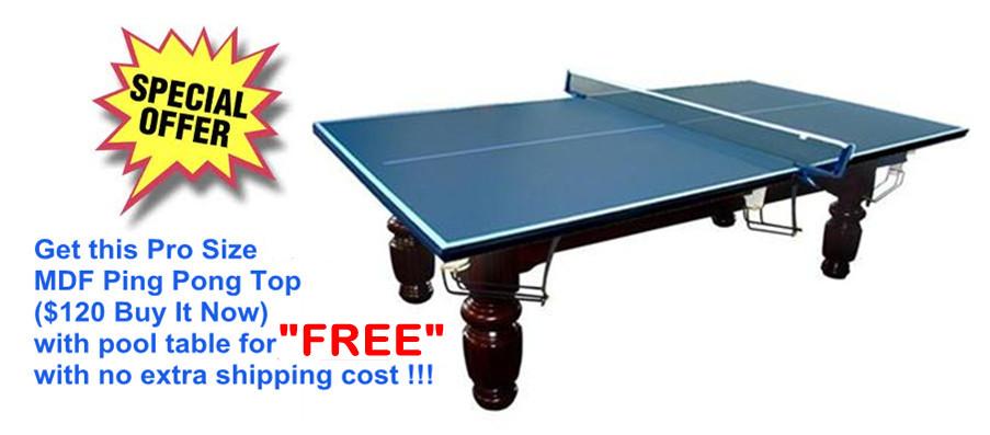 8ft pool table snooker billiard ping pong top