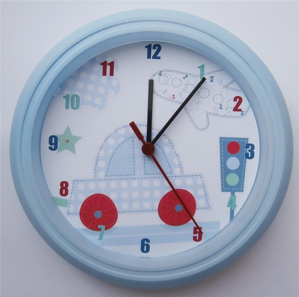 BRAND NEW BABY NURSERY WALL CLOCK LITTLE BEEP BEEP BOYS FREE P&P eBay