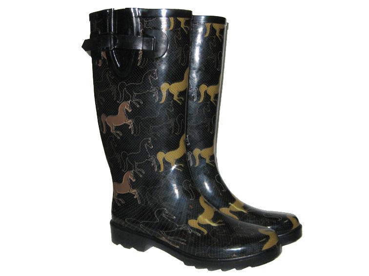 GUMBOOTS LADIES SIZE 7 8 9 10 WELLIES DANCING HORSE GUM BOOTS eBay