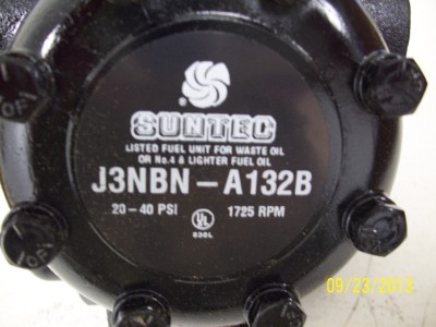 Suntec J4NB A1000G Transfer Waste Oil Burner Supply Pump J3NBN A132 NEW!