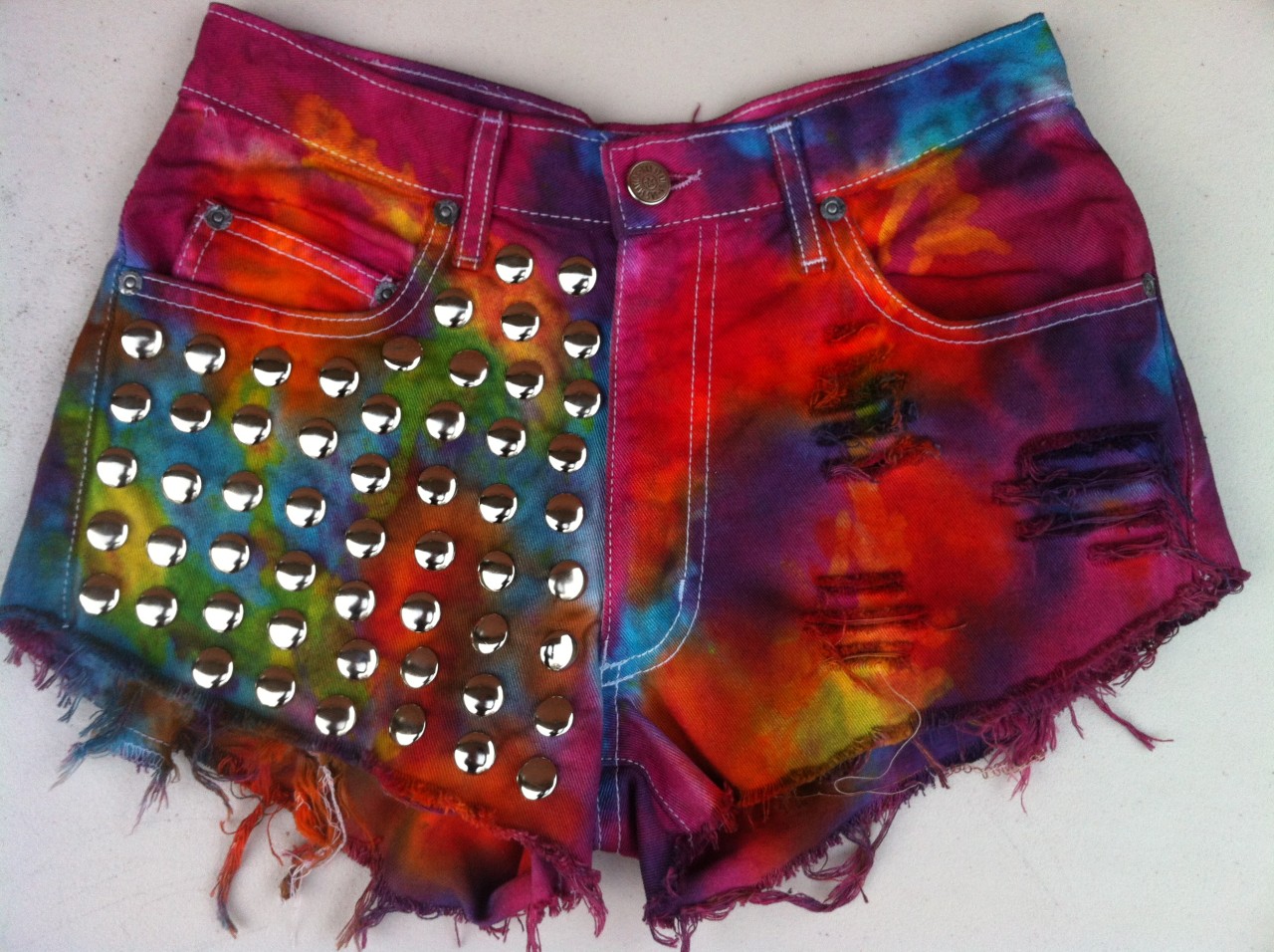 vintage cut off denim shorts