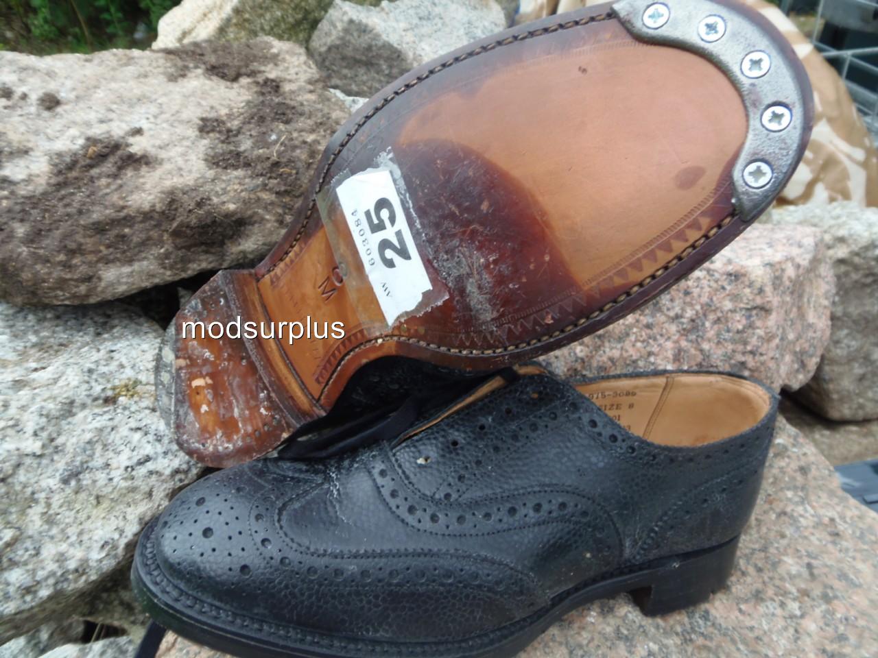 Highland Scottish Ghillie Kilt Pipers Brogues Leather Shoes British