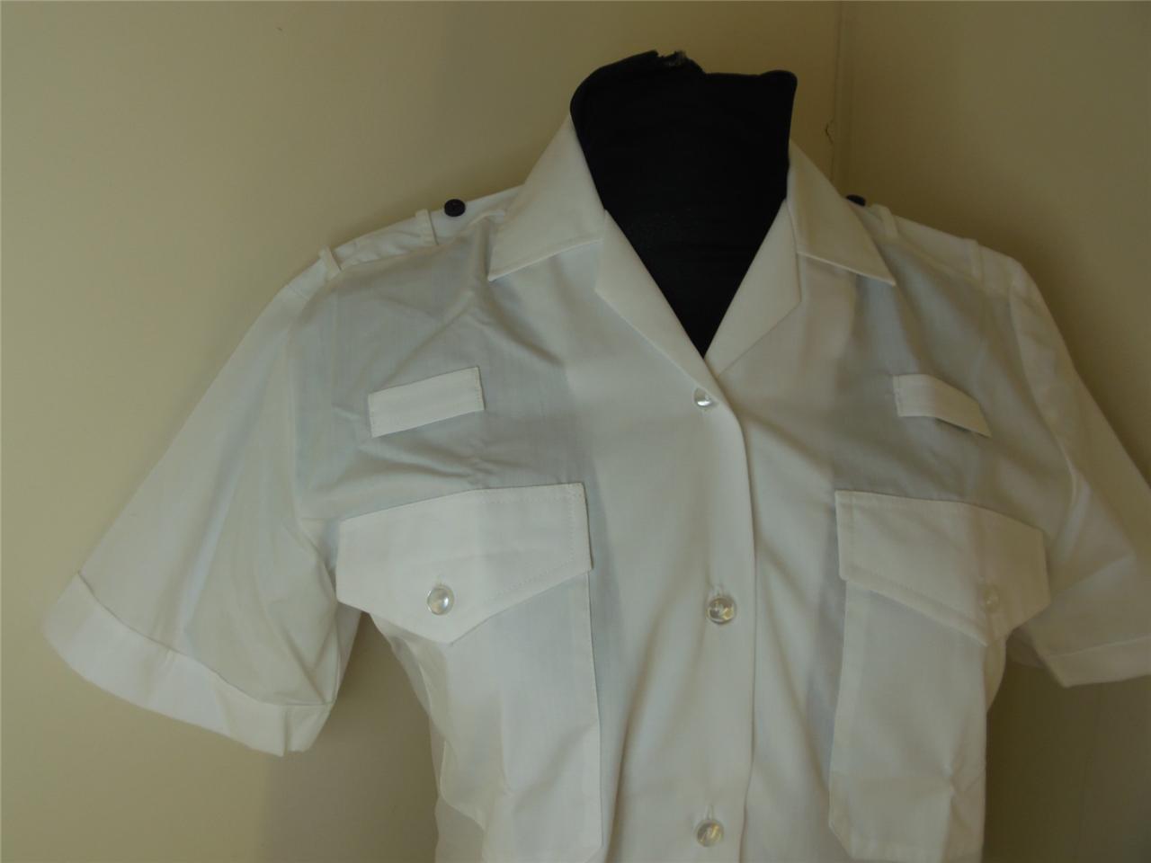 NEW WPC Woman Police Officer White Shirt Fancy Dress outfit Sexy Blouse
