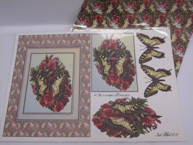 1 Decoupage y 1 Hoja de Respaldo 8 Diseños a Elegir de Artes y Oficios para Hacer Tarjetas - Imagen 6 de 9