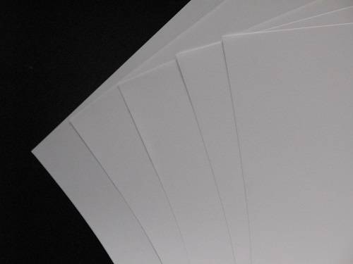 20 x A4 2 caras suave terciopelo táctil 110gsm papel dúctil blanco o crema - Imagen 2 de 3