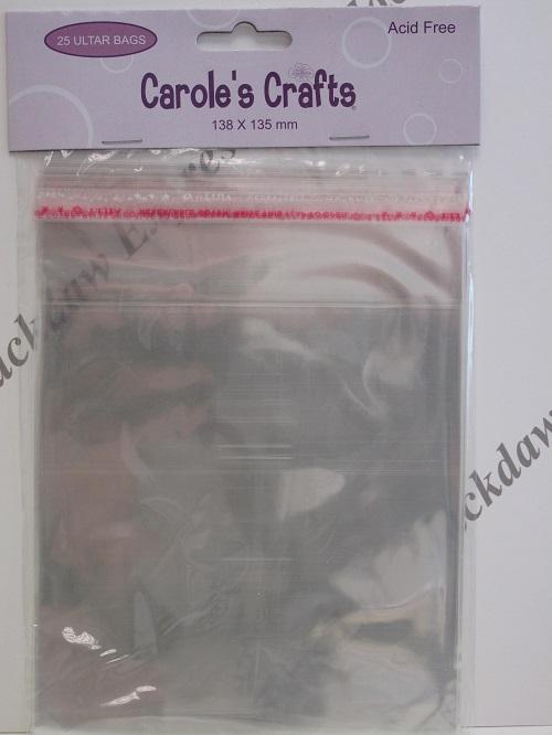 25x Clear Cello Cellophane Bags Resealable Greeting Cards/Displays