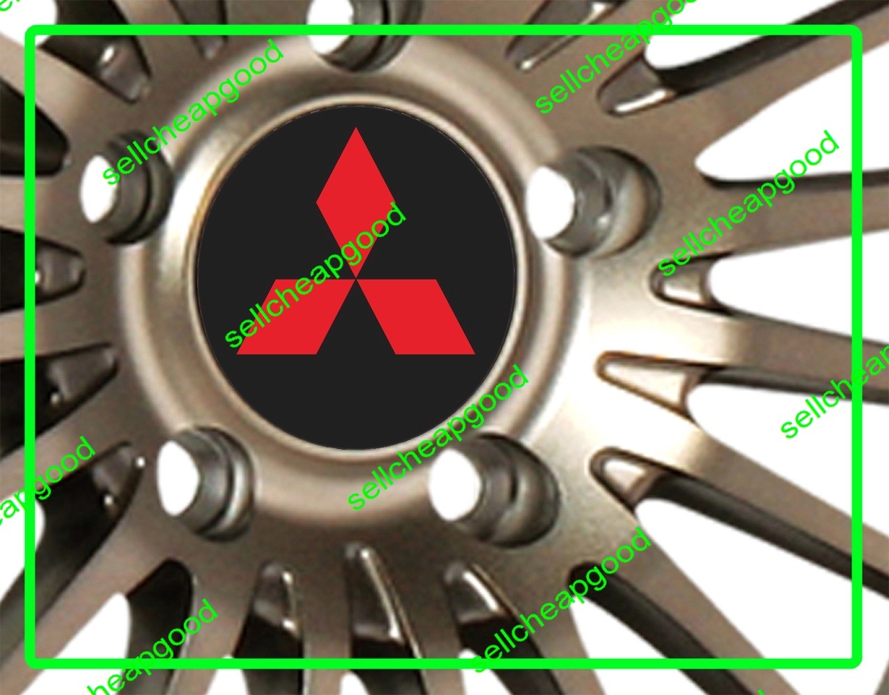 Mitsubishi Wheel Center Cap Decals for FTO Colt Lancer Evo Eclipse