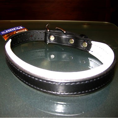 Details about Perri's Amish Made Soft Padded Leather Dog Collar - Hand ...