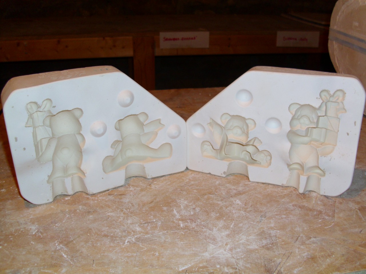 gift bear ornament christmas ceramic mold ebay gift bear ornament christmas ceramic mold ebay