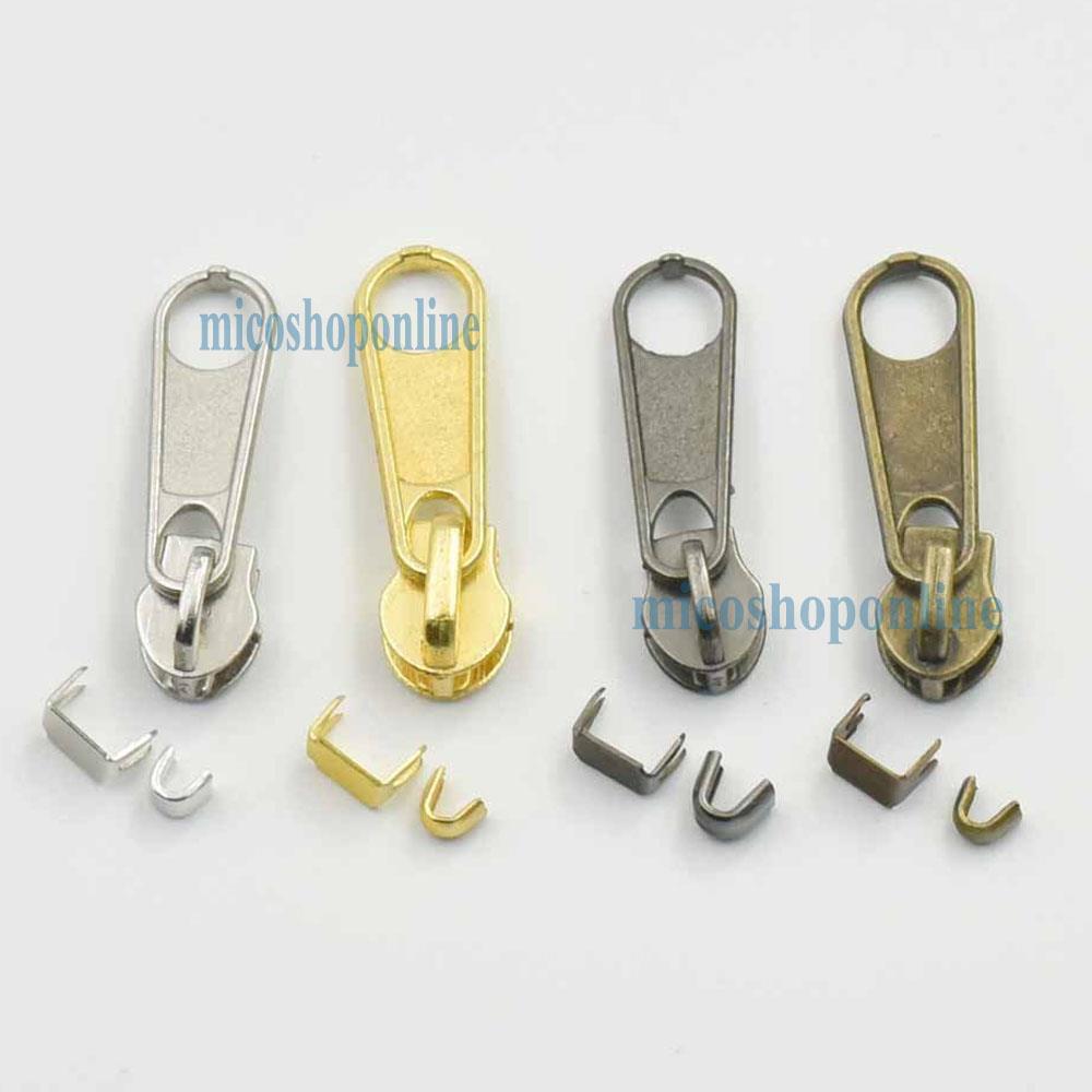 Metal Zippers 3 5 Slide Fasteners Puller Slider Pull Kit Sewing Sew