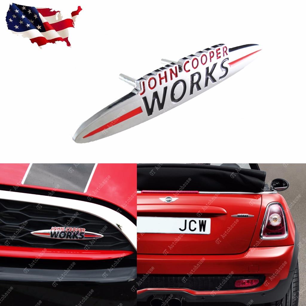 1 Jcw Front Grille Badge For All Mini Cooper R55 R56 R57