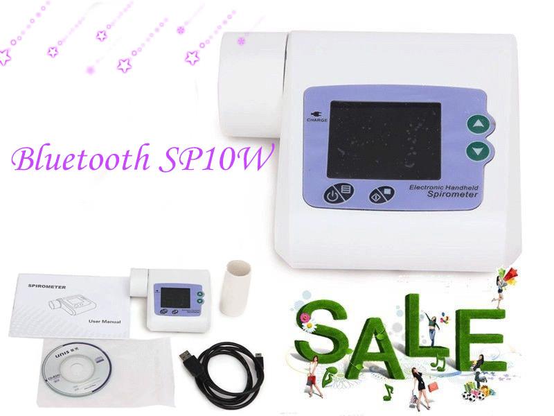 Bluetooth Digital Spirometer SP10W,Lung Check,Pulmonary Function, Free