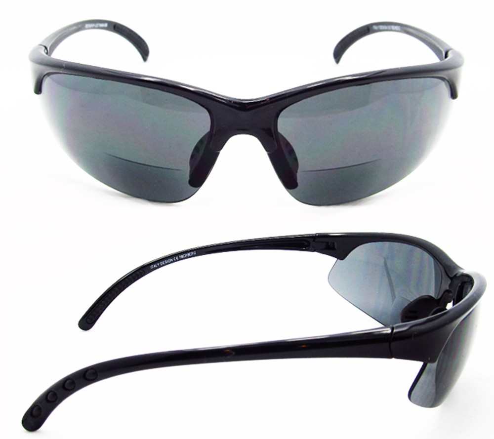 Bifocal Sunglasses Goggles Motorcycle Cycling Sports Driving Dark Smoke