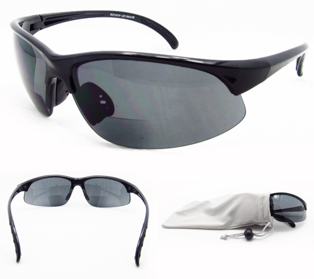 Bifocal Sunglasses Goggles Motorcycle Cycling Sports Driving Dark Smoke