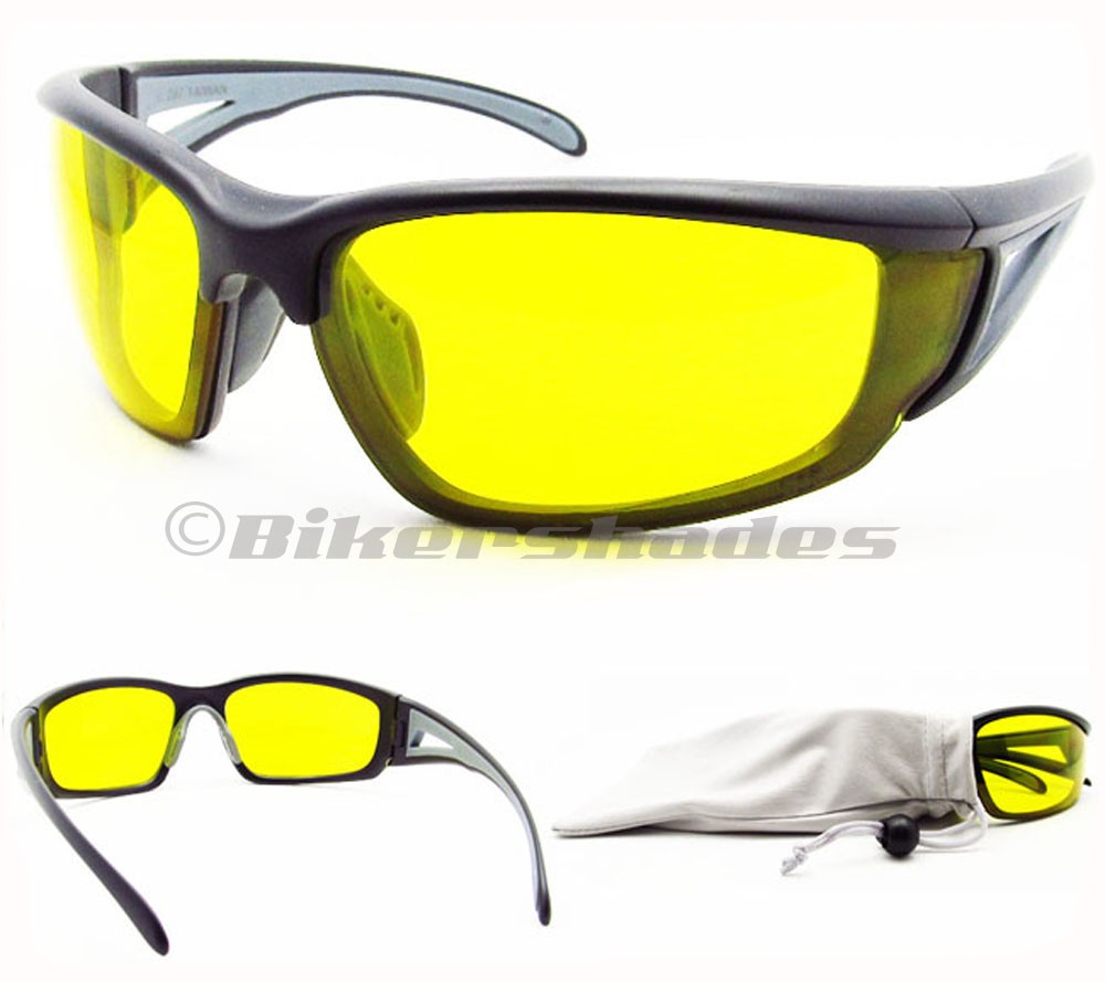 Z87.1 Yellow Safety Glasses Night Vision Night Riding Driving