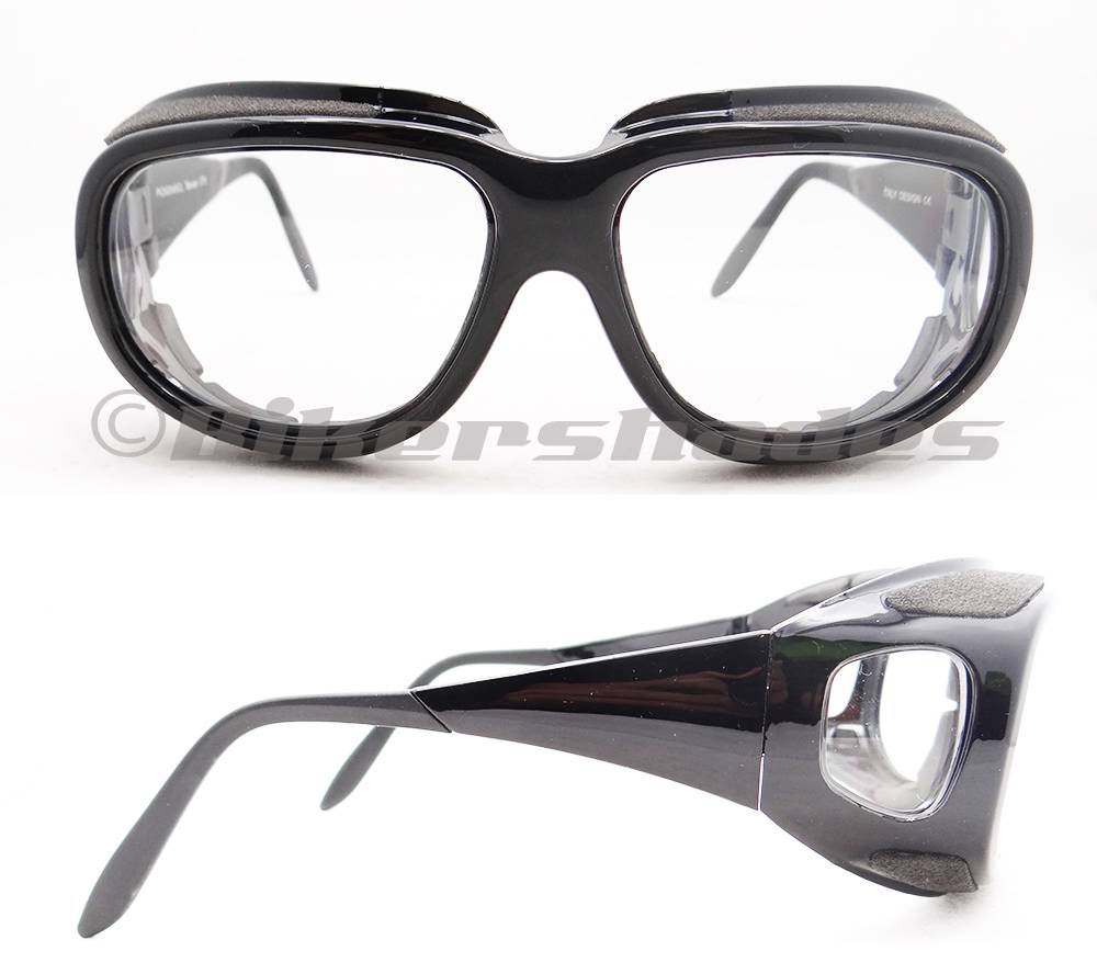 Foam Padded Motorcycle Fit Over Sunglasses Goggles Side