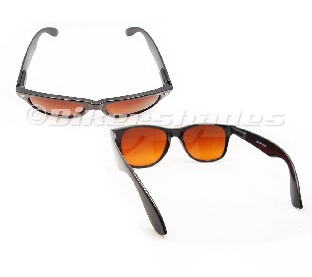 Wayfarer Sunglasses High Definition HD Vision Copper Blue Blocker Lens