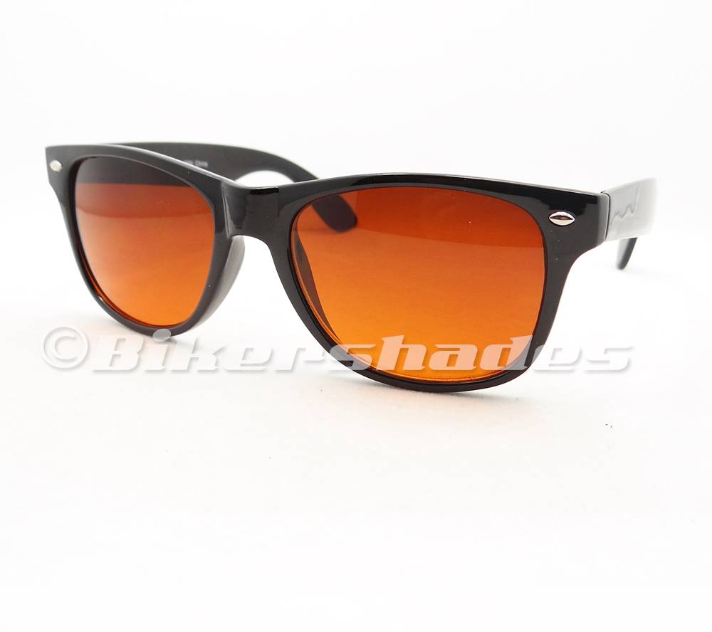 Wayfarer Sunglasses High Definition HD Vision Copper Blue Blocker Lens
