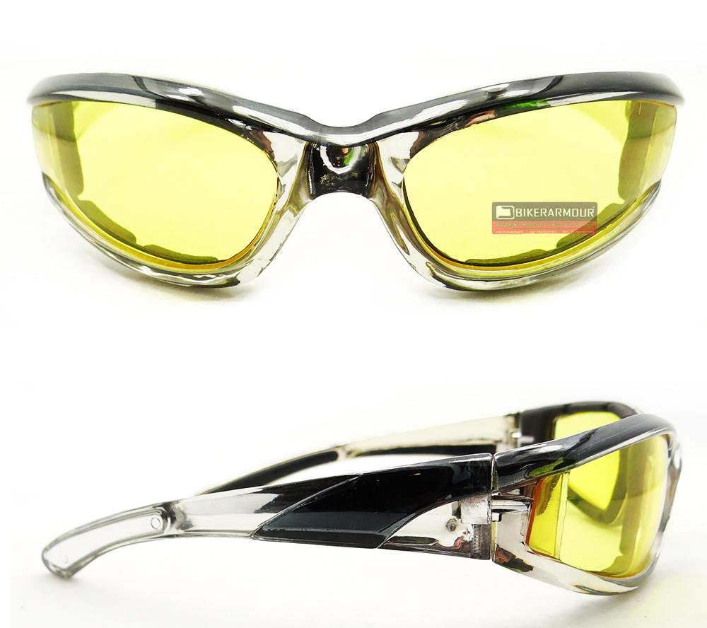 Chrome Biker Motorcycle Transition Sunglasses Goggles Women Ladies Day