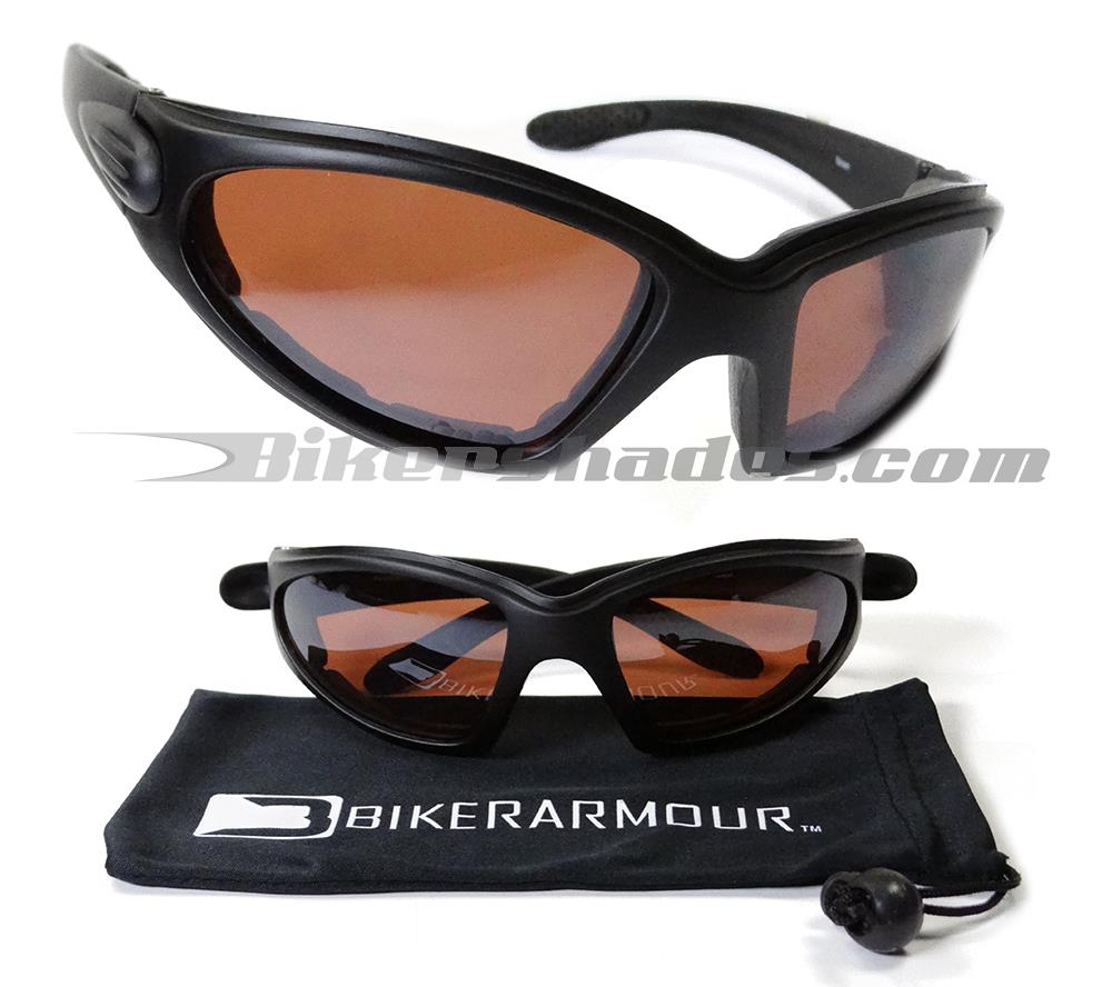2 Pairs Pink Padded Motorcycle Glasses - Clear & Yellow Lenses For Day And Night Riding