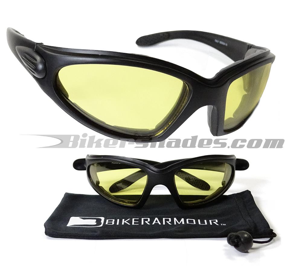 3 Pair Driving Motorcycle Glasses Riding Foam Padded Motocross