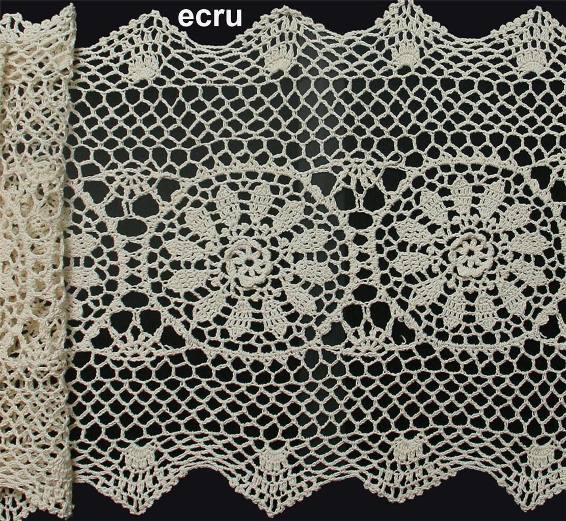 Crochet Lace Placemat Table Runner 14x20",14x36", 14x54", 14x72" Beige