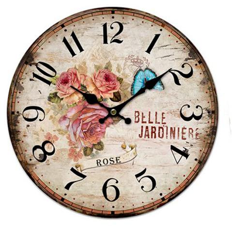 Clock French Country Vintage Inspired Wall Clocks Time *Belle